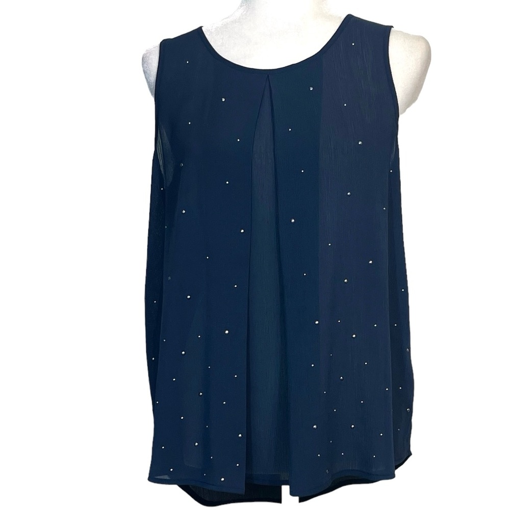 Juicy Couture Embellished Sheer Tank Top